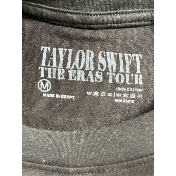 Taylor Swift The Eras Tour Graphic T-Shirt  Medium Black Cotton for Swifties NWO - Picture 4 of 7